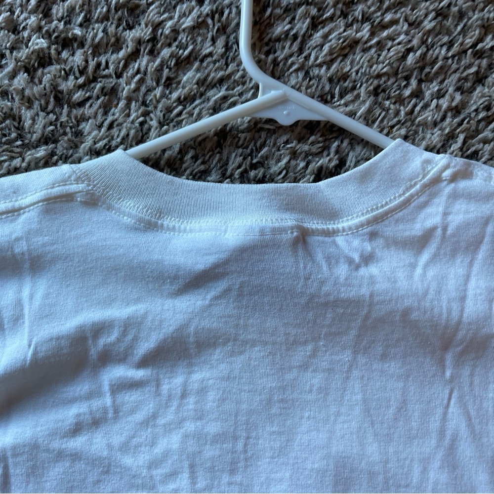 VTG Bud Light Tshirt white w/ American flag - Picture 9 of 11
